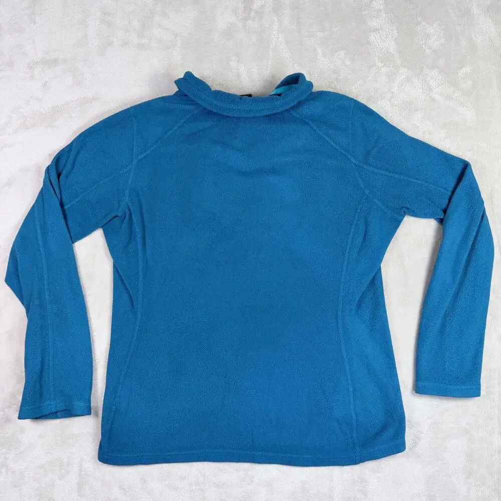The North Face TKA 100 Glacier 1/4 Zip Fleece Pullover Blue Womens Size M